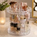 Ver imagem 3 de Organizador de Cosméticos Maquiagem Porta Pincel Batom Giratório