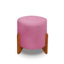 Ver imagem 3 de Banqueta Puff Thor Luxo Madeira Maciça:rosa