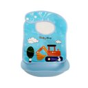 Ver imagem 3 de Babador Impermeável Cata Migalhas Coletor Conjunto 3 Peças - 1