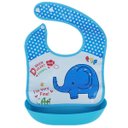 Ver imagem 2 de Babador Impermeável Cata Migalhas Coletor Conjunto 3 Peças - 1