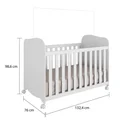 Ver imagem 4 de Quarto de Bebê Guarda-Roupa 1 Porta com Janela e Berço 100% MDF Mimo Espresso Móveis Branco Brilho