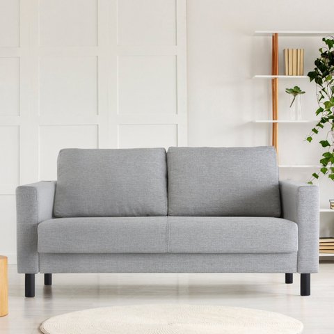 Sofá 2 Lugares com USB em Linho Antúrio CabeCasa MadeiraOriginals