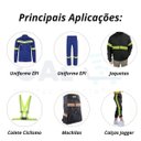 Ver imagem 5 de Fita Refletiva Faixa Reflexiva Sinalizadora Para Uniforme - 5cm X 10m:Verde Fluorescente