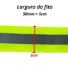 Fita Refletiva Faixa Reflexiva Sinalizadora Para Uniforme - 5cm X 10m:Verde Fluorescente - 3