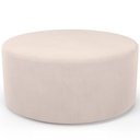 Ver imagem 1 de Puff Redondo Orgânico para Living 90cm Lola W01 Suede Bege - Lyam Decor