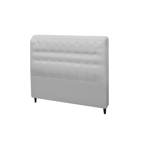 Cabeceira Dama New Plus King Size 1950mm PVC Branco - Simbal