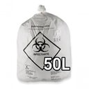 Ver imagem 1 de Sacos de Lixo Infectante Hospitalar 60l 100un Branco