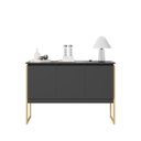 Ver imagem 1 de Buffet Cadiz 3 Portas 3 Prateleiras MDP 120cm Preto Casah