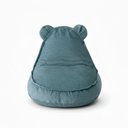 Ver imagem 3 de Puff Infantil Urso Criança com Enchimento de Espuma - Tecido Bouclé Azul