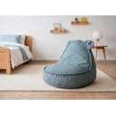 Ver imagem 1 de Puff Infantil Urso Criança com Enchimento de Espuma - Tecido Bouclé Azul