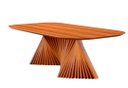 Ver imagem 1 de Mesa Jantar Madeira Maciça Torcida 1,80 Cinamomo Opala Harmonia Salas
