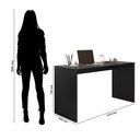 Ver imagem 4 de Kit Mesa para Computador Escritório Home Office com Gaveteiro:preto