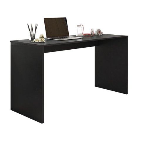 Kit Mesa para Computador Escritório Home Office com Gaveteiro:preto
