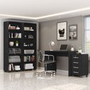 Ver mais imagens de Kit Mesa para Computador Escritório Home Office com Gaveteiro:preto