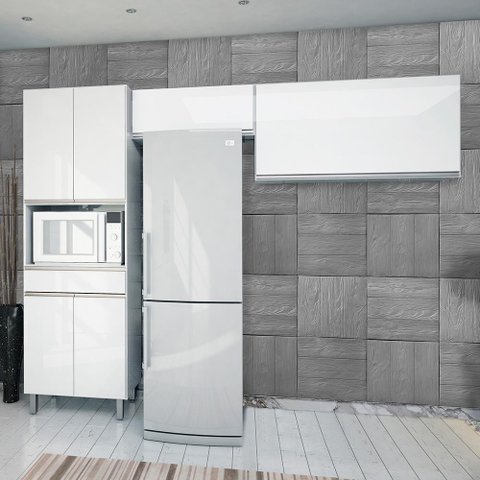 Cozinha Compacta 3 Peças Batrol Top Class Branco