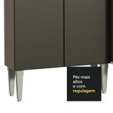 Ver imagem 7 de Cozinha Compacta Madesa Emilly Silver com Balcão e Paneleiro Rustic/Preto Cor:Rustic/Preto