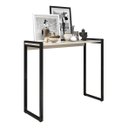 Ver imagem 2 de Aparador Industrial Hall de Entrada Ísis Pés em Aço Decorativo Sala Mesa - Preto/off White