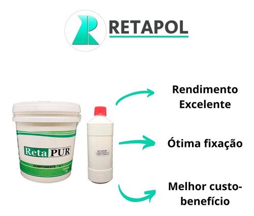Cola Em Poliuretano Para Grama Sintética Retapur - 1 Balde Retapol - 4