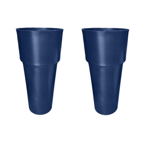 Kit 2 Vaso Plantar Lux 65x30 Decoração Hall Entrada Jardim Design Elegante