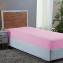 Ver imagem 2 de Lençol Solteiro Aveludado 400 Fios Cama Box e Infantil com Elástico Avulso:rosa