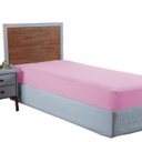 Ver imagem 1 de Lençol Solteiro Aveludado 400 Fios Cama Box e Infantil com Elástico Avulso:rosa