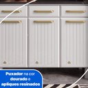 Ver imagem 5 de Balcão de Cozinha de Aço com Tampo 3 Portas e 3 Gavetas 105cm Multimóveis Cr20360
