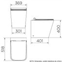 Ver imagem 4 de Vaso Sanitário Convencional Docol Vougan 969666 Branco Esmaltado