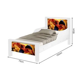 Mini Cama Infantil Homem Aranha Adesivada com Colchão - 4 Mini Cama Infantil Homem Aranha Adesivada com Colchão - 4