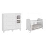 Quarto de Bebê com Cômoda 1 Porta com Janela e Berço 100% MDF Uli  - 2