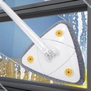 Ver imagem 3 de Esfregão Triangular Rodo Mop Giratorio Inox Vassoura Magica