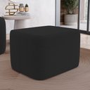 Ver imagem 2 de Puff Decorativo Living Yumi Retangular 60cm Bouclê Preto - Desk Design