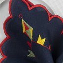 Ver imagem 2 de Jogo Americano Sousplat Mesa Posta Bordado Guardanapo 12 Peças:Juninos Marinho