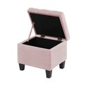 Ver imagem 3 de Kit Recamier Madri 1,40m + 2 Puff Suede Rosa Bebe - Inova Decor Inova Decorações Kit Madri