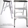 Escada Pequena 2 Degraus Alumínio Dobravel Vira Banco Portátil - 6