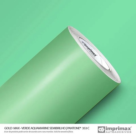 Adesivo para Envelopamento Automotivo Imprimax Gold Max Verde Aquamarine 1,22m 1,22 X 1,00m