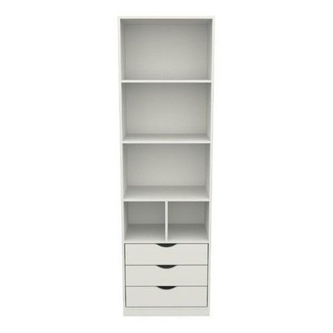 Armário Colmeia Mirela M34 100% Mdf (closet Lojas Expositor) Vetorial Móvies Branco