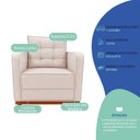 Ver imagem 6 de Kit Sofá 2 Lugares e 2 Poltronas Luxo Moderno Sala de Estar Samuel