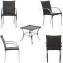 Ver imagem 4 de Jogo de 4 Cadeiras Ascoli com Mesa de Centro Tabaco