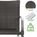 Ver imagem 5 de Jogo de 4 Cadeiras Ascoli com Mesa de Centro Tabaco