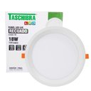 Ver imagem 2 de Kit 10 Painel de Led Redondo Embutir Recuado 18w Bivolt Taschibra 6500k Frio