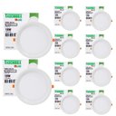 Ver imagem 1 de Kit 10 Painel de Led Redondo Embutir Recuado 18w Bivolt Taschibra 6500k Frio