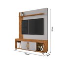 Ver imagem 4 de Home Painel Maragogi Tv até 65 Polegadas 2 Portas Naturalle/off White