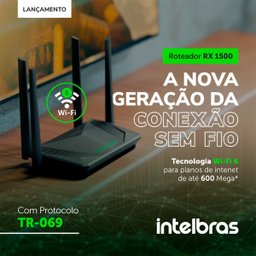 Roteador Wifi Gigabit Dual Band Intelbras RX1500 Potente Quebra Parede - 2