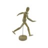 Boneco Articulado Madeira Clara 20cm Arte Mangá Manequim - 4