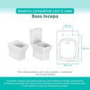 Ver imagem 3 de Assento Sanitário Tampa de Vaso Branco Mdf Laqueado Boss para Bacia Incepa