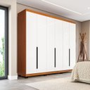 Ver imagem 1 de Guarda Roupa Casal 6 Portas 240cm Madrid Politorno Móveis