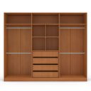 Ver imagem 6 de Guarda Roupa Casal 6 Portas 240cm Madrid Politorno Móveis