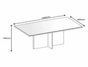 Ver imagem 3 de Mesa Paris 120 cm sem Vidro Cor:Cedro