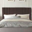 Ver imagem 2 de Cabeceira Cama Box King Estofada Grécia 160 Cm Suede:marrom
