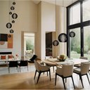 Ver imagem 2 de Conjunto Lustres para Sala de Estar e Sala de Jantar Mix - Preto